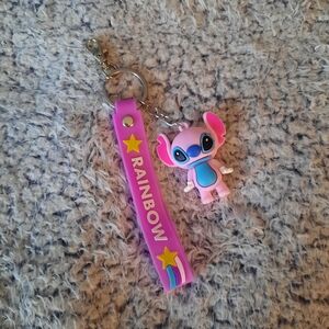 Pink Stitch Key Chain